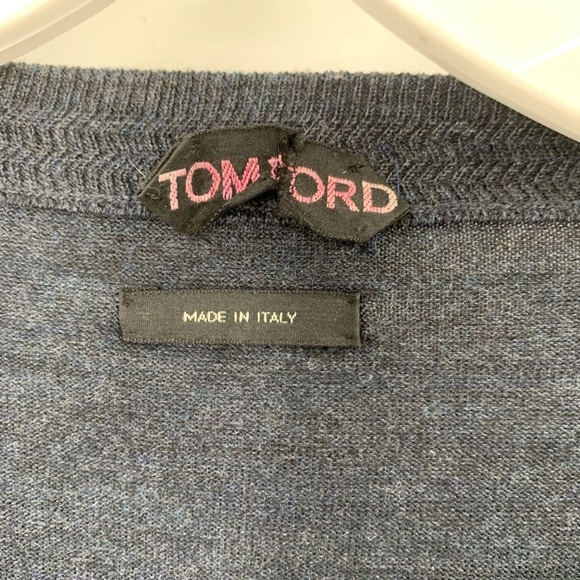 Tom Ford Wool V-Neck Men’s Sweater - Picture 5 of 5